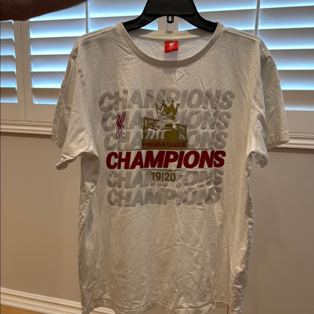 Liverpool White Champions T-Shirt